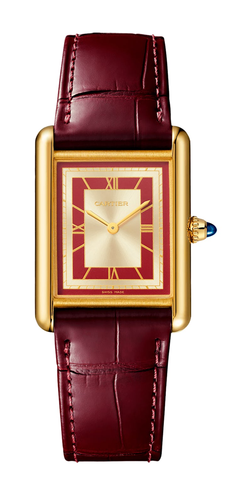 Cartier Tank watch.