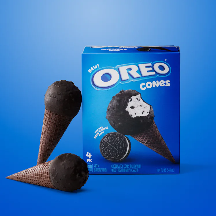 Oreo Cone Oreo's Debut Frozen Ice Cream Treats Include Bars, Cones, Sandwiches ...