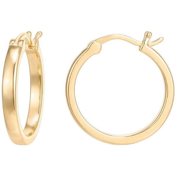 PAVOI 14K Gold Plated Lightweight Hoops
