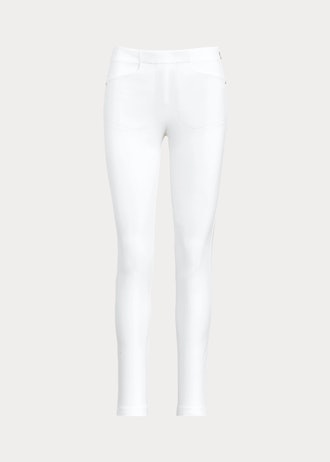 RLX Golf white athletic pants.