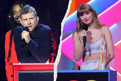 Taylor Swift Responded To Blur's Damon Albarn Claiming She Doesn't Write Her Songs. Photos via JMEnt...