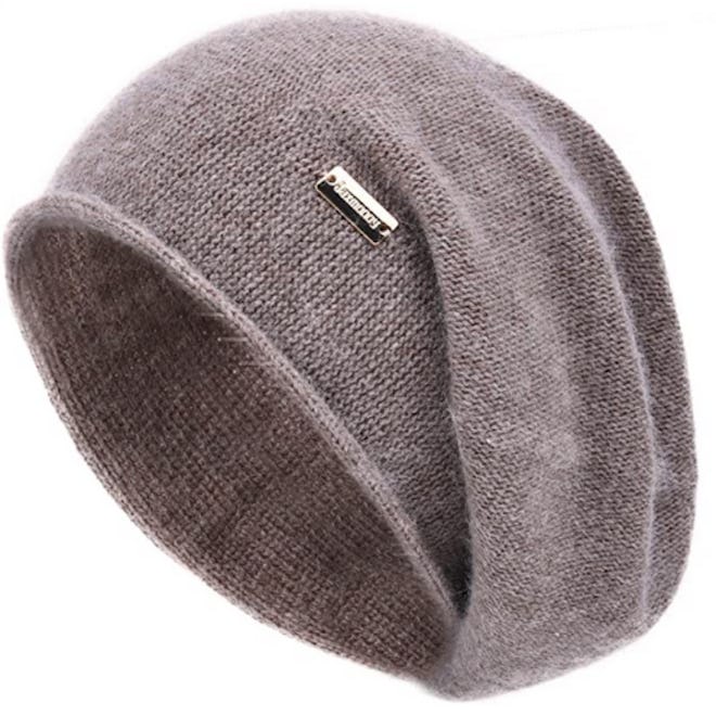 jaxmonoy Cashmere Slouchy Knit Beanie