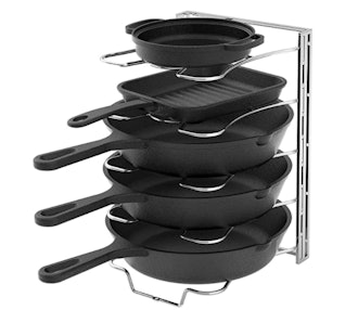 SimpleHouseware Adjustable Pot and Pan Organizer Rack