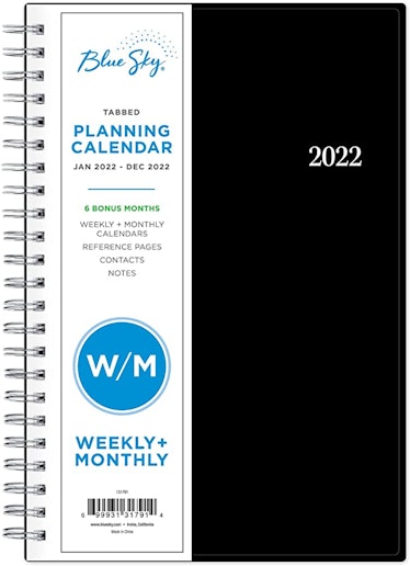 Blue Sky 2022 Spiral Bound Weekly & Monthly Planner