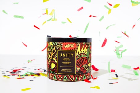 The Unity candle is part of the Bath & Body Works Black History Month Collection. 