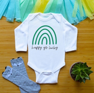 st paddy's day shirts for kids: lucky rainbow