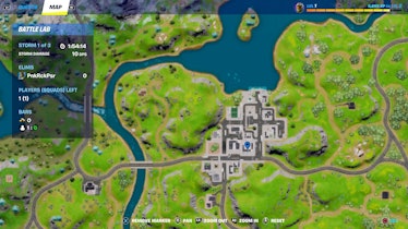 fortnite pizza party location map