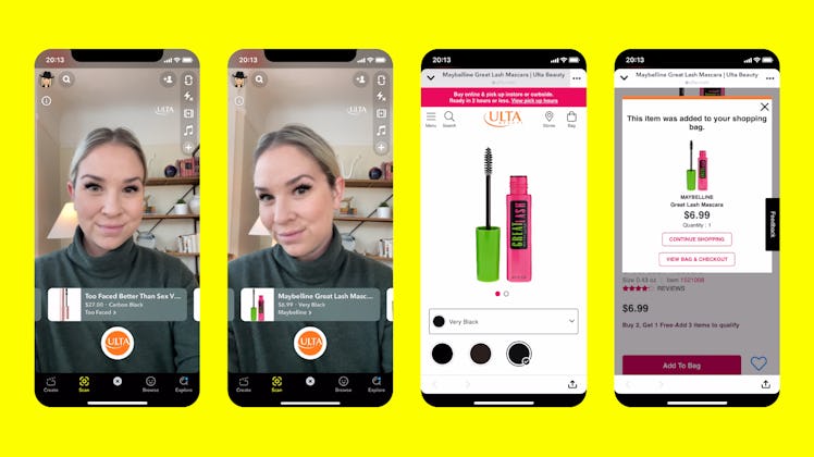 How to shop with Snapchat's new Ulta Beauty & MAC Cosmetics Lenses.