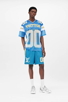 Louis Vuitton Light Blue '00' Football Jersey