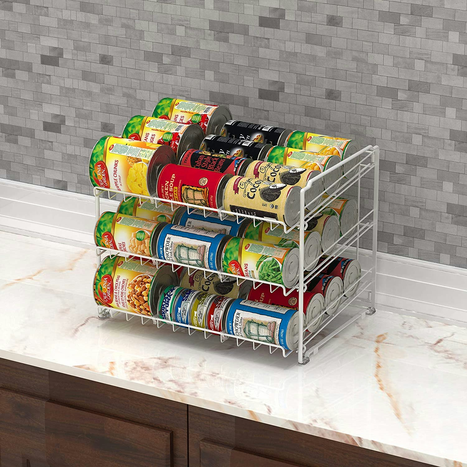 Bextsrack Can Rack Storage Organizer, Stackable Pantry Organizer