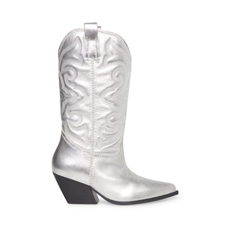 Steve Madden West Silver Leather