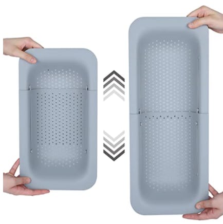 BLUE GINKGO Over the Sink Colander