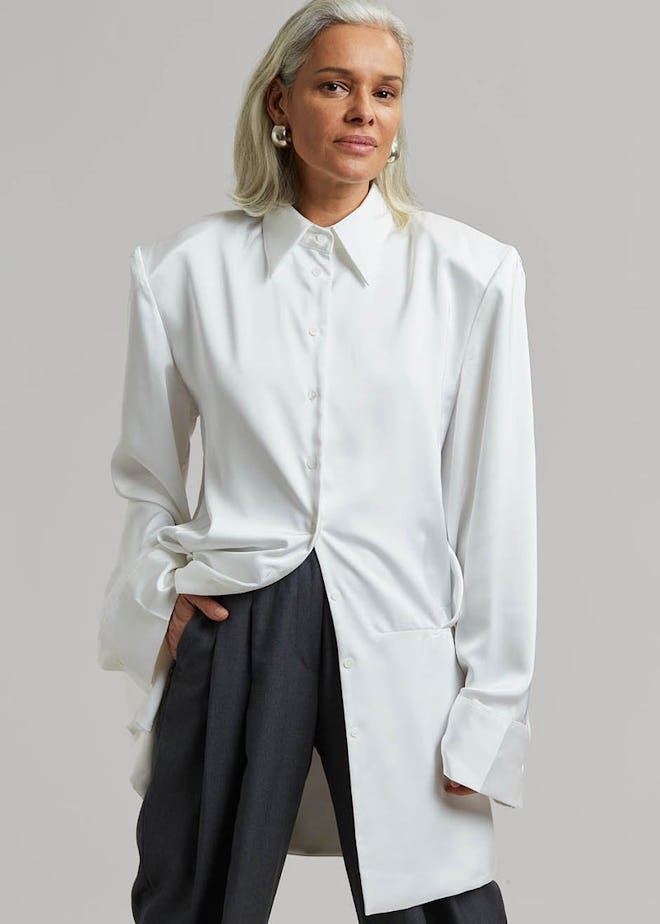 The Frankie Shop Rives Shirt Dress