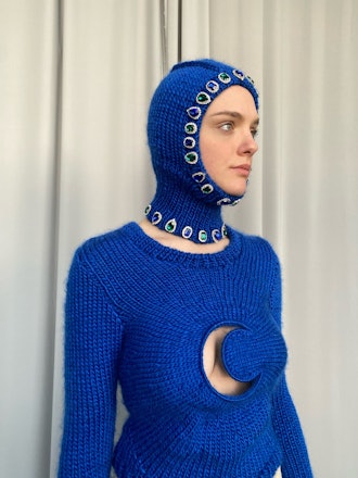 Lirika Matoshi Crystal Hand Knitted Balaclava 