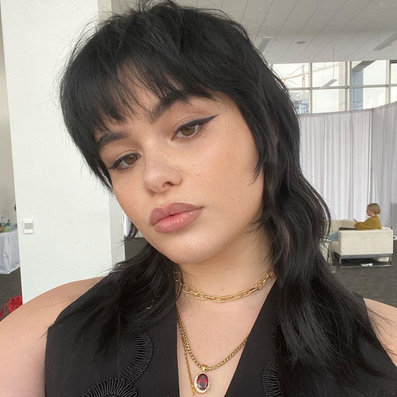 Brazilian-American model and actress, Barbie Ferreira, and her mullet hairstyle