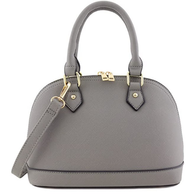 FashionPuzzle Saffiano Dome Handbag