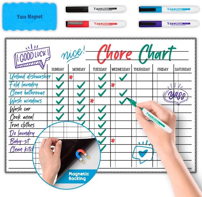 Yaze Magnet Chore Chart For Kids
