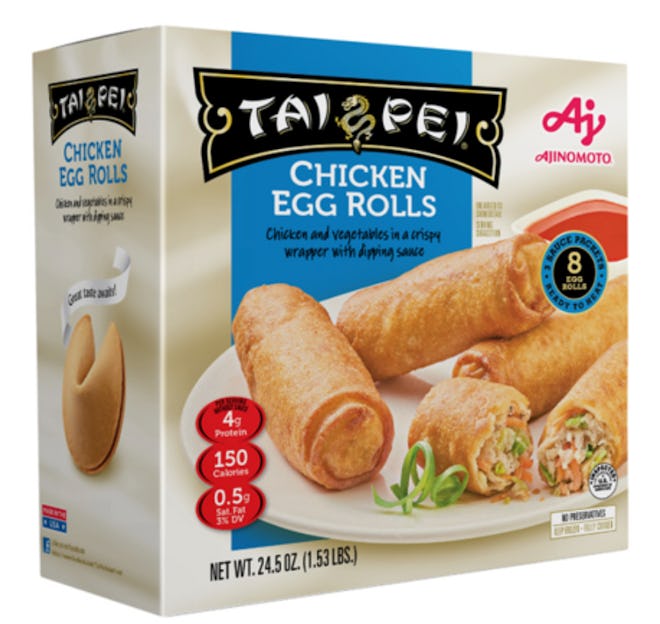 Tai Pei chicken egg rolls from Walmart are a tasty Super Bowl appetizer.