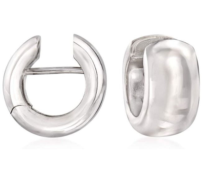 Ross-Simons Italian Sterling Silver Huggie Hoop Earrings
