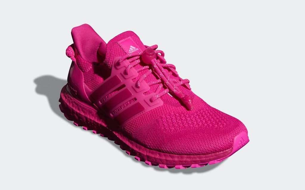 pink red adidas shoes