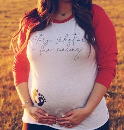 "Future Valentine In The Making" Shirt makes a great Valentine maternity shirt