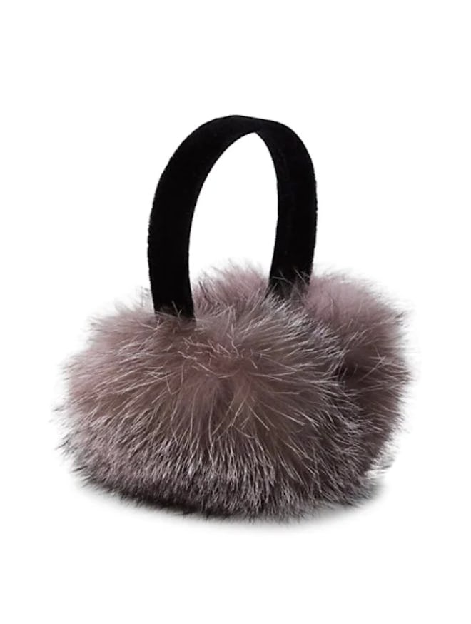 Surell Fox Fur Expandable Earmuffs