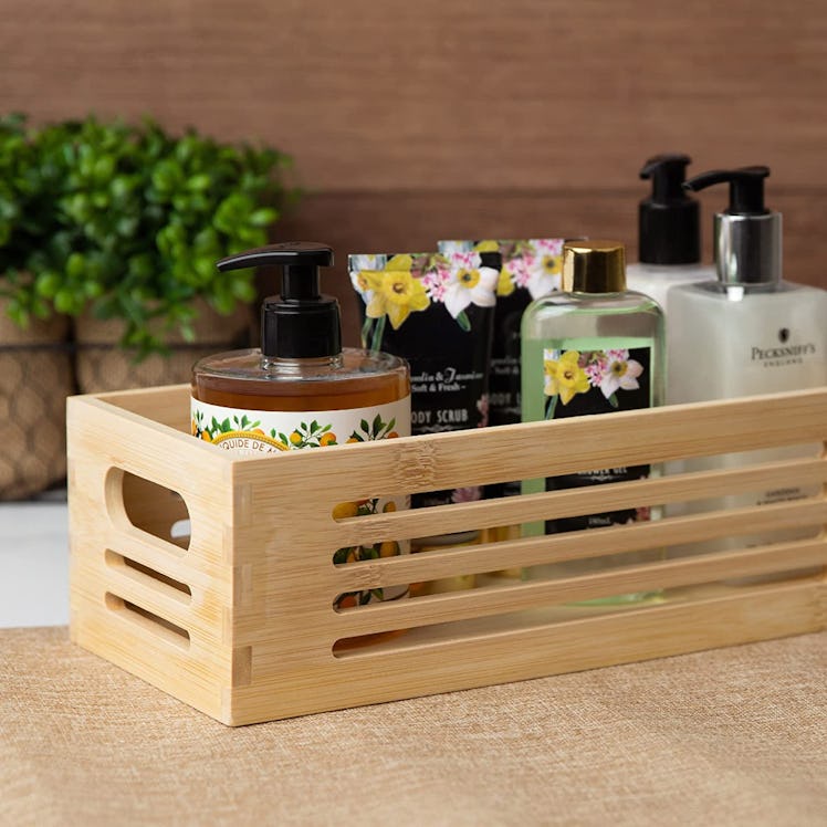 Creative Scents Natural Bamboo Toilet Tank Tray