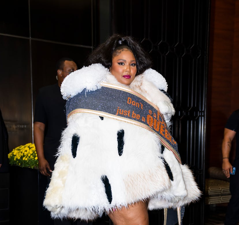 Lizzo is seen in Midtown on September 25, 2021 in New York City.