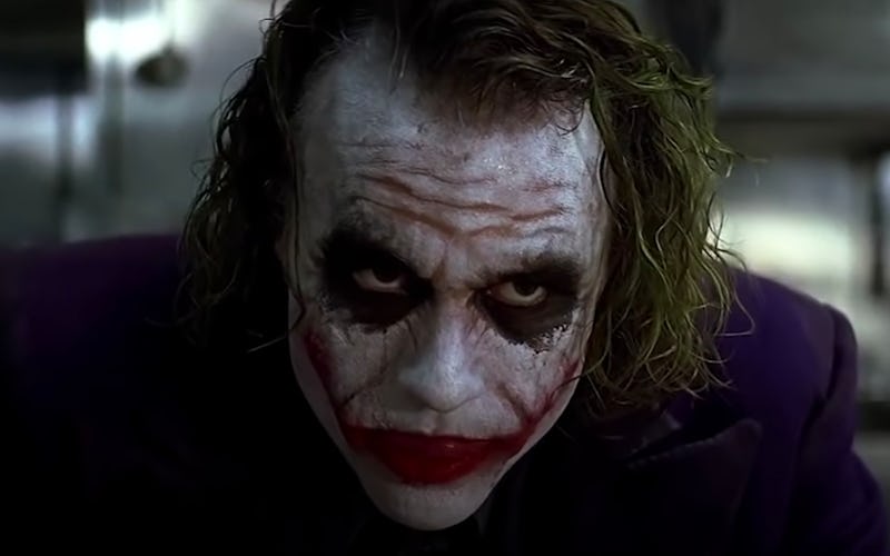 Heath Ledger as The Joker in 'The Dark Knight' (2008). Photo courtesy of Warner Bros. Pictures.