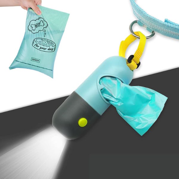 YUCHIYA Dog Poop Bag Holder with Flashlight