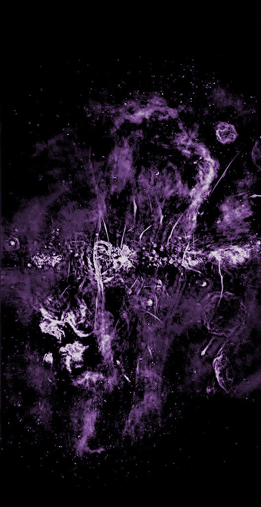 Purple filaments in the space