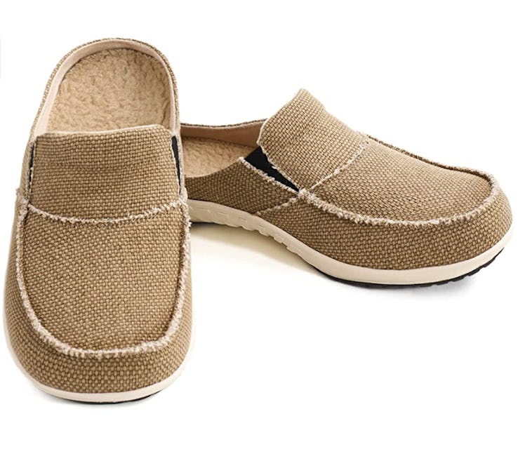 LazyStep Men's Canvas Arch Support House Slippers