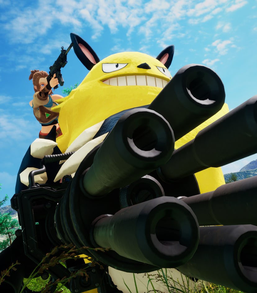 A screenshot from the new 'Palworld' trailer