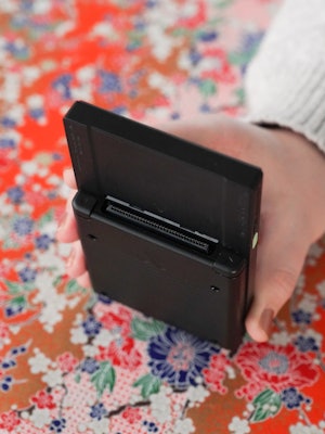 A photo of the Analogue Pocket's cartridge slot
