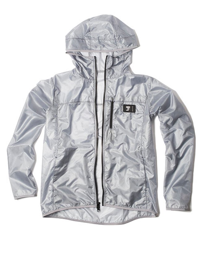 Silver Transparent Windbreaker