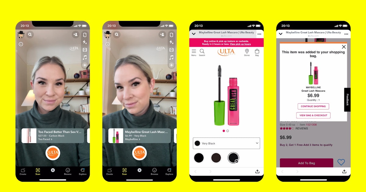 How To Shop With Snapchat&#39;s New Ulta Beauty &amp; MAC Cosmetics Lenses