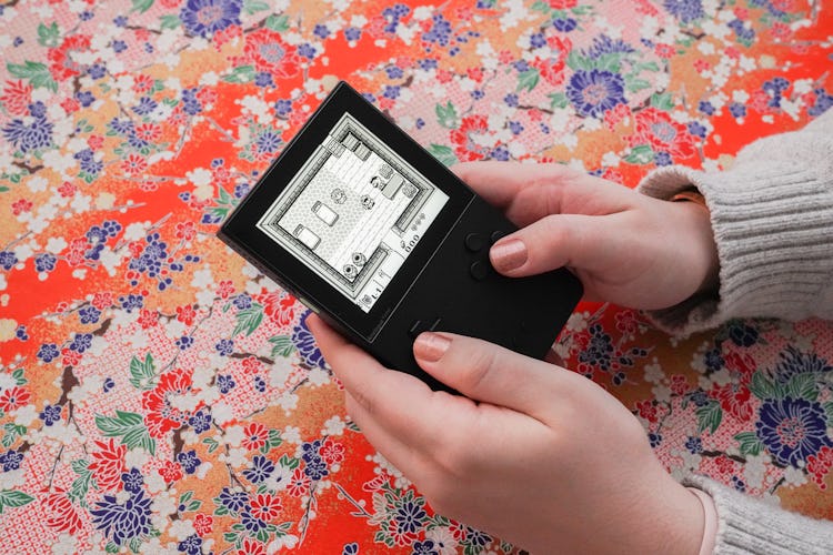 A photo of the Analogue Pocket being played