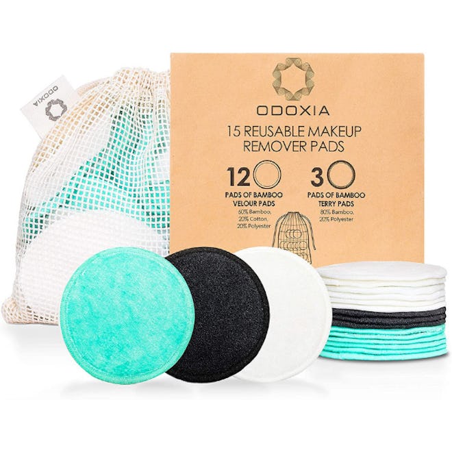 ODOXIA Reusable Makeup Remover Pads (15 Pack)
