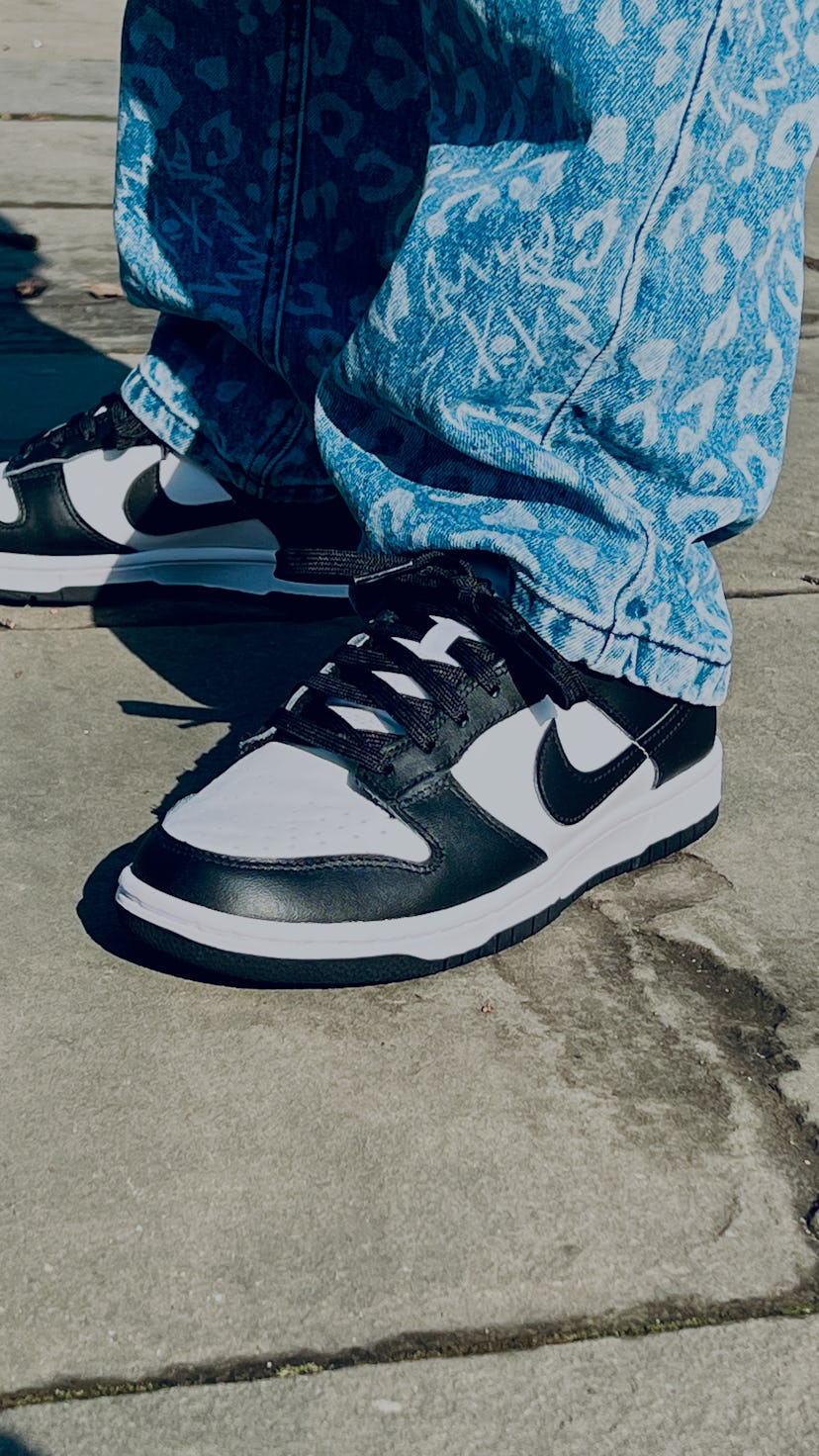 Nike Dunk Low Black White Panda review on feet