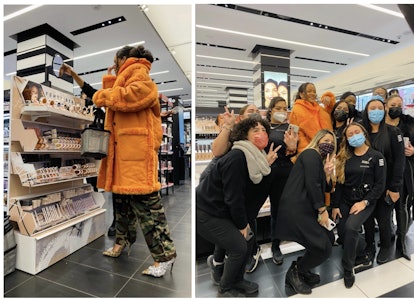 Rihanna shopping at Sephora