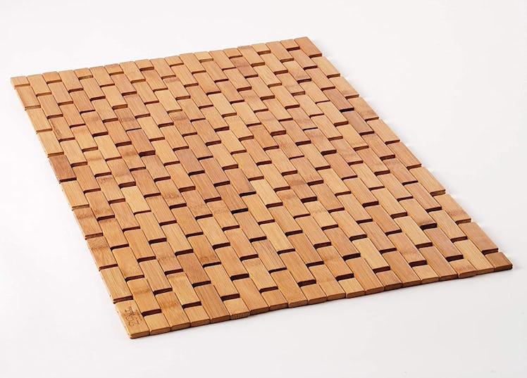 ZPirates Natural Bamboo Wood Bath Mat