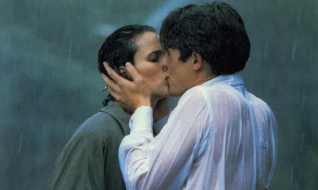 Hugh Grant with Andie MacDowell in Four Weddings and a Funeral.