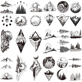 Hotoyannia Mountain Temporary Tattoos (22 Sheets)