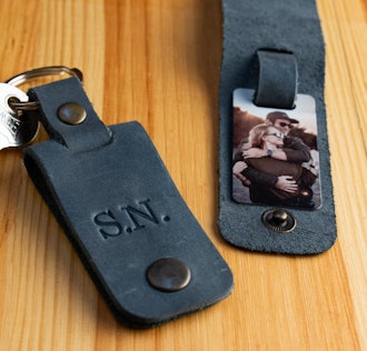 Leather Photo Keychain