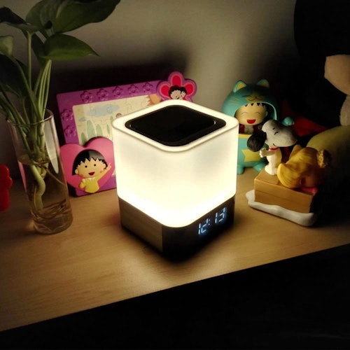 Aisuo 5 in 1 Bedside Lamp with Bluetooth Speaker