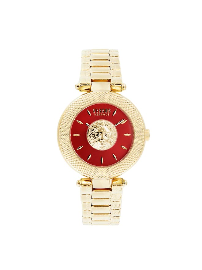 Versus Versace gold bracelet watch.