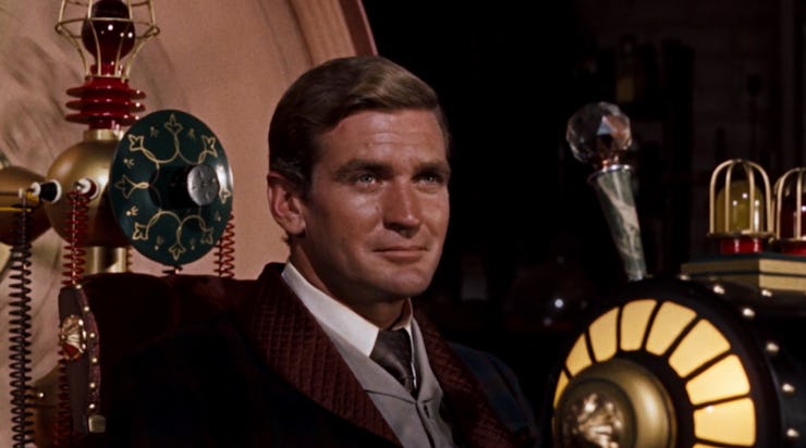 Rod Taylor as H. George Wells in The Time Machine