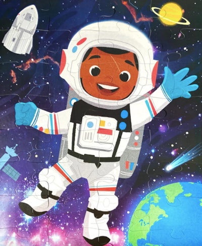 Astronaut Floor Puzzle  makes a great gift for a little kid who has everything
