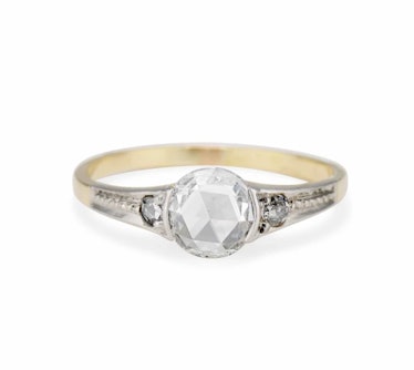 Victorian .80 Rose Cut Diamond Ring 