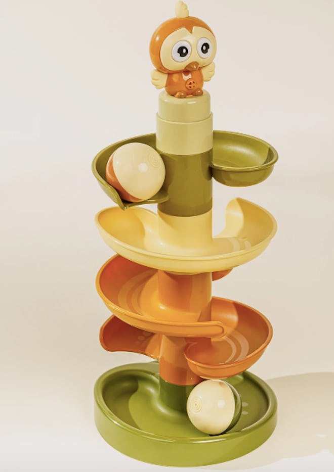 Drop & Roll Tower makes a great gift for the toddler who has everything